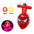 Spiderman Spinning Top Toy LED Light Lase Gyroscope Anime Luminous Gyro Colorful Lights Spinning Top Laser Kids Toy Gift For Kids. 