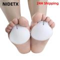 HOT 2pcs=1pair Gel Forefoot Metatarsal Toe Silicone Spreader Cushion Half Yard Orthotics Pad Foot Care Straightener Pain Relief. 
