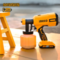 Ingco Brand 20V Lithium-Ion Cordless Paint Spray Machine. 