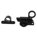 FORIDE 3X Aluminum Alloy Security Automatic Window Gate Lock Spring Bounce Door Bolt Latch, Black. 