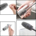 Long Handle Silicone Bottle Cleaning Brush-12.5". 