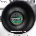 Sutuiying Portable Telescopic Magnifier Glasses Loupes with 2 LED Light 8X/15X/23X Luxury Lens Observation Magnifying Eyewear for Reading Jeweler. 