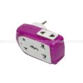 Purple/White 16A Socket Adaptor. 