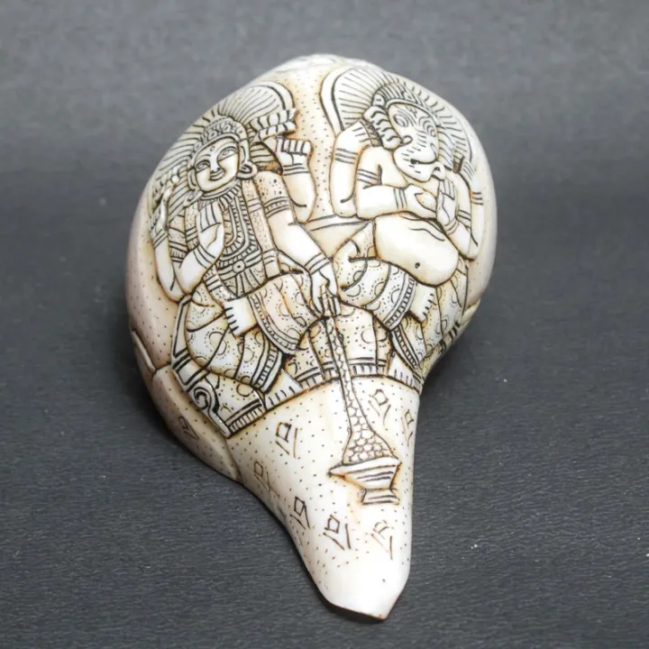 White/Black%20Original%20Ganesh%20Swarswati%20Sankha%20Round%2011Inch,%20Blowing%20Conch%20/%20Shankh%20-%20Image%204