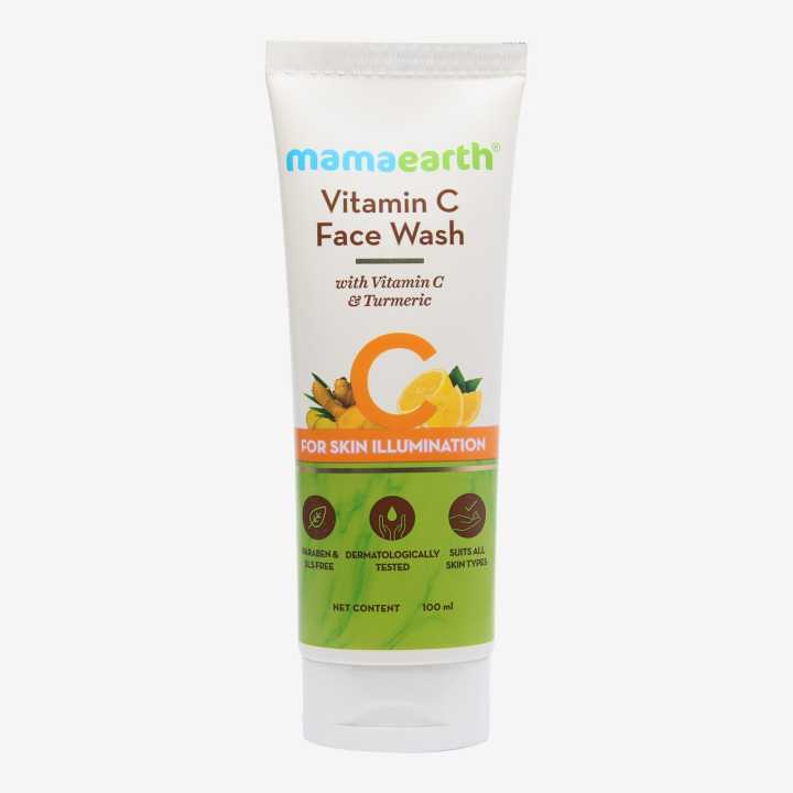 Mamaearth Vitamin C Face Wash With Vitamin C & Tumeric For Skin Illumination 100ml