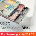 HOT Super OLED Note20 5G with Frame LCD For Samsung Galaxy Note 20 N980F N980F/DS N981B/DS N981U Display Touch Screen Digitizer. 