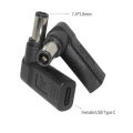 Laptop Power Adapter DC Plug USB-C  to Universal Plug Converter for  Lenovo Asus Podazz. 