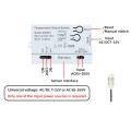 Tuya Temperature Humidity Switch Sensor 2.4G WiFi Temperature Humidity Switch Sensor with Temperature and Humidity Probe. 