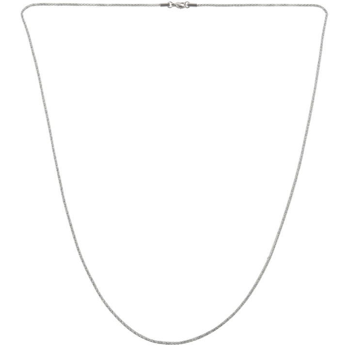 QUANBU%202X%20Jewelry%20Woman%20Chain,%20Stainless%20Steel%20Armor%20Chain%20Necklace,%20Silver%20Color%E2%80%93%202%20mm%20Wide%20%E2%80%93%2080%20cm%20Long%20-%20Image%206