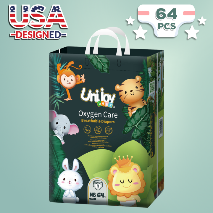 Unijoy%20Oxygen%20Care%20NB%20Diaper%2064%20pcs%20Tape%20Style%20-%20Image%202