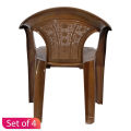 Bagmati Plastic Regular Chair (Ch-201) - Set Of 4. 