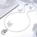 Aurora Premium Galaxy Moon Necklace  For women. 