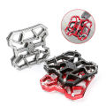 FORIDE 1 Pair Aluminum Alloy Universal Clipless Pedal Platform Adapters for SPD Self-Locking Pedal Titanium. 