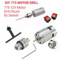 Micro Drill Set For 775 Dc Motor DIY Drill With Micro Drill Chuck. 