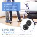 2 PCS Precut Walker Tennis Ball for Furniture Legs and Floor Protection, Heavy Duty Long Lasting Felt Pad Covering,Grey. 