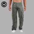Wraon Dark Green Stretchable Premium Cotton Chichi Cargo Box Pant For Men - Fashion | Cargo Pants For Men | Men's Wear |. 