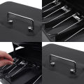 Security Lock Safe Box Key Cash Box With Money Tray Store House Metal Money Saving Organizer Slots Cash Register Drawer. 