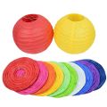 Chinese Baby Shower Birthday Decoration Home Decor DIY Party Supplies Round Paper Lanterns Mid Autumn Festive Lanterns Hanging Lanterns Paper Lamp Ball. 