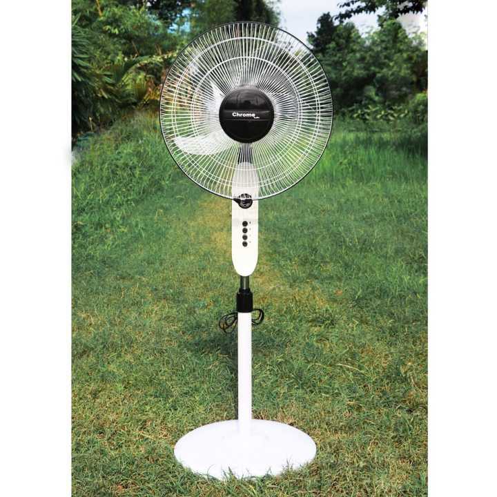 Electromax Stand Fan With Timer And Heavy Base With Speed Control