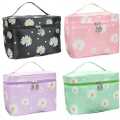 1Pcs Printed Make Up Organiser Bag, Portable Travel Cosmetic Bag Pouch, Flamingo Toiletry Wash Bag with Handle, Waterproof Makeup Storage Case,. 