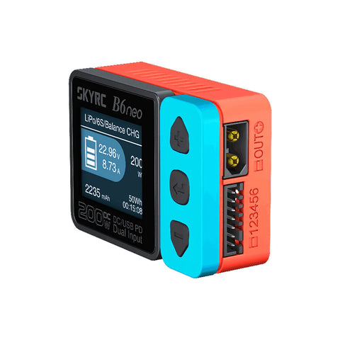SkyRC%20B6%20Neo%20200W%20DC%20Smart%20Charger%20with%20DC/PD%20Dual%20Input%20-%20Image%202