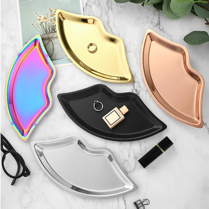 Cosmetic%20Stainless%20Steel%20Tray%20Decorative%20Necklace%20Watch%20Lip%20Shaped%20Tray%20Ring%20Bracelet%20Jewelry%20Tray%20for%20Home%20Bedroom%20Dressing%20room%20Jewelry%20store%20Gift%20-%20Image%207