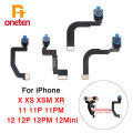 High Quality For iPhone X XS MAX XR 11 12 13 Pro MAX Sensor Flex Cable With Single Front Facing Small Camera Phone Repair Part. 