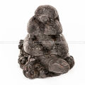 Saru Handicraft / Triple Good Luck Tortoise Statue. 