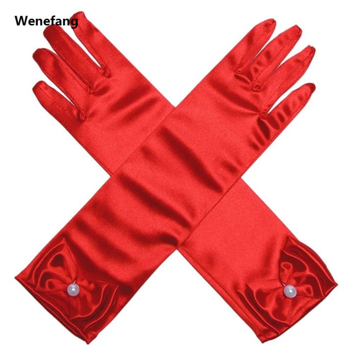 Wenefang%201Pair%20Girl%20Etiquette%20Performance%20Glove%20Satin%20Pearl%20Flower%20Lace%20Bow%20Short%20Children%20Princess%20Wedding%20Dress%20Dance%20Mitten%20-%20Image%207