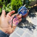 Unisex Blue Ray Cut Uv Protected Anti Scratch Eye Glass With Metal Frame For Mobile Gaming Reading Tv Laptop Pc & Driving. 