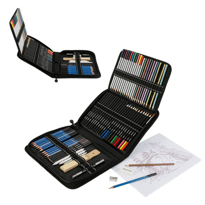 Professional%20Color%20Pencil%20Set%20for%20Drawing%20and%20Sketch%20with%2072Pcs%20Graphite%20Color%20Pencil%20Charcoal%20Rod%20Tool%20Zipper%20Canvas%2029.5%20X%2021%20X%204cm%20-%20Image%205