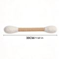 Creative Large Size Cat Grinding Biting Stick Cotton Swab Shaped Durable Giant Cotton Swabs Cat Toys Bite Resistant Kitten Chew Sticks Boredom. 