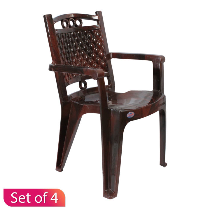 Bagmati Plastic Deluxe Chair (Ch-1601) Set Of 4