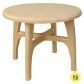 Dolphin Round Molded Plastic Table With Sturdy Legs. 