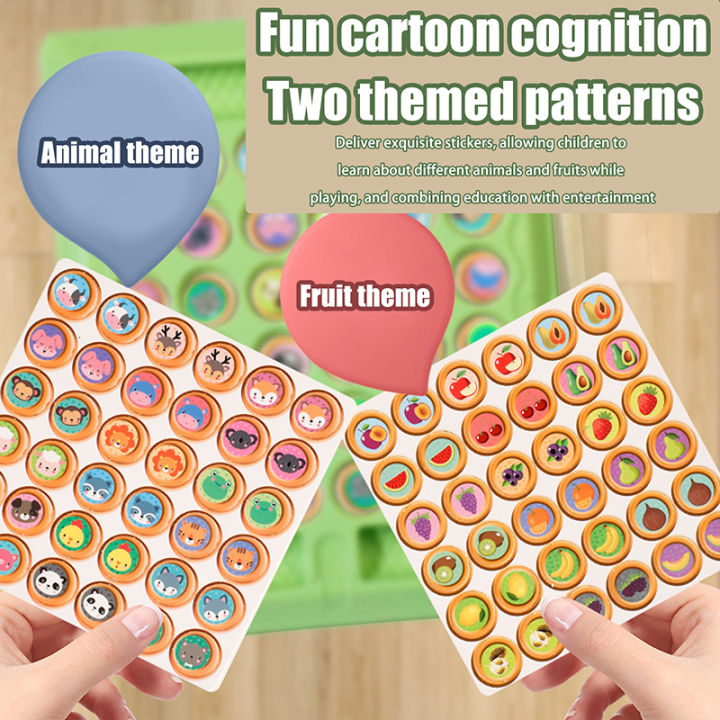 Toys%201%20Set%20Logical%20Thinking%20Cognitive%20Animal%20Learning%20Memory%20Matching%20Chess%20Kids%20Toy%20Animal%20Flip%20Chess%20Classic%20Strategy%20Board%20Game%20JUE%20-%20Image%204