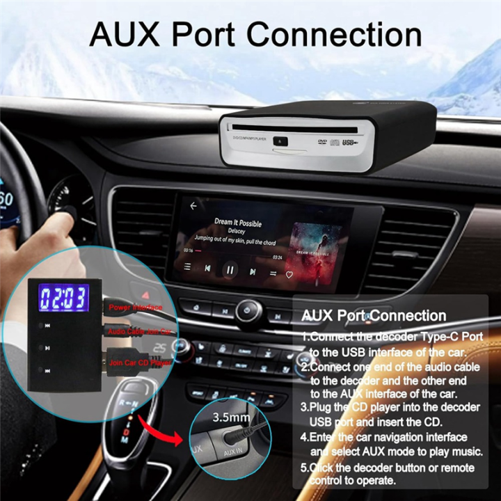 (COKP)%20Portable%20CD%20Player%20Decoder%20for%20Car,%20Auxiliary%20AUX%20CD%20Decoder%20Conversion%20Adapter,%20for%20Car%20Which%20Don'T%20Support%20WAV%20Audio%20-%20Image%203