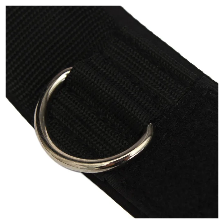 2X%20Ankle%20Strap%20D-Ring%20Multi%20Gym%20Cable%20Attachment%20Thigh%20Leg%20Pulley%20Weight%20Lifting%20Black%20-%20Image%203