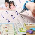 4 Pcs Reusable Magic Practice Copybook For Kids Magic Calligraphy Copybook. 