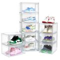 Stackable Sneaker Storage Box – Foldable with Magnetic Side Door. 