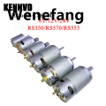 Wenefang 10 Teeth Children's Electric Car Motor 6V RS390 RS380 12V RS550 Fashion Power Wheel Motor 24V RS570 Engine For Ride On Toys Accessories. 