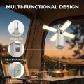 Portable Rechargeable Camping Lantern LED Light | 3-in-1 Flashlight, Tent Hanging Lamp & Mobile Power Bank | USB Rechargeable | Outdoor Emergency Light. 
