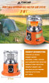 Two In One Gas Heater/Stove For Dual Purpose During Winter For Indoor & Outdoor. 