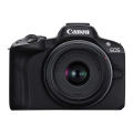 Canon EOS R50 Mirrorless Vlogging Camera (Black) w/RF-S18-45mm F4.5-6.3 is STM Lens, 24.2 MP, 4K Video, with 16 GB card and Bag. 