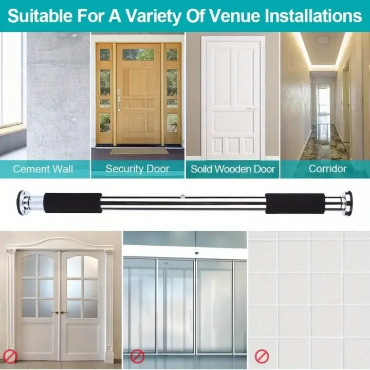 Spn'S%20Adjustable%20Doorway%20Mount%20Pull%20Up/%20Chin%20Up%20Heavy%20Duty%20Rod%20%7C%20Door%20Pull%20Up%20Bar%20%7C%20Door%20Gym%20Bar%20%7C%20Exercise%20Rod%20-%20Image%205