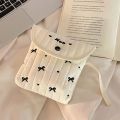 Fashion Bow Period Bag Large Capacity Portable Sanitary Napkin Storage Bag Multifunctional Menstrual Pad Bag Women. 