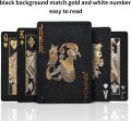 Joyoldelf Black Playing Cards, Cool Black Foil Decks of Cards, Waterproof Playing Cards & Flexible Poker Cards with Box, Great for Party, Game, Cardistry, Magic Trick. 