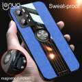 Lenuo For Realme GT Neo2 Case Luxury Bracket Ring Phone Case Soft TPU Leather Back Cover. 