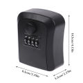 Smart Code Password Key Lock Box Storage Key Wall Mounted Key Safe Box Waterproof Outdoor Keybox 4 Digits Passwords FUHENG. 