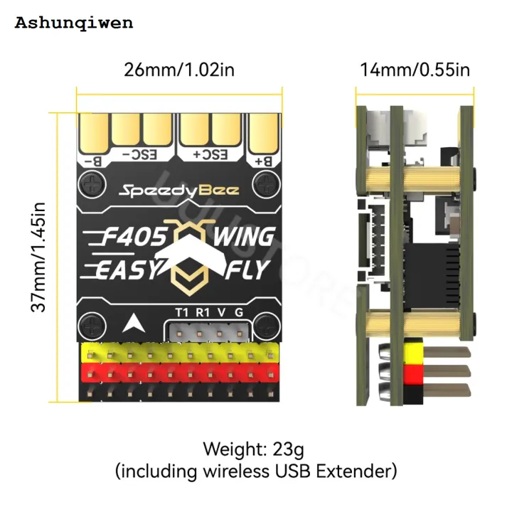 Ashunqiwen%20SpeedyBee%20F405%20WING%20Mini%20APP%20ArduPilot%20INAV%202-6S%20EASY%20FLY%20Fixed%20Wing%20Flight%20Controller%20for%20RC%20Multirotor%20Airplane%20FPV%20Model%20-%20Image%204