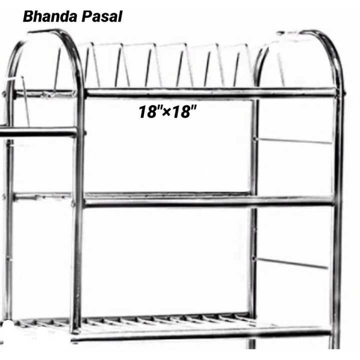 Steel%20Kitchen%20Rack%20Dish%20Rack%20Medium%2018%C3%9718%20inches%20-%20Image%202